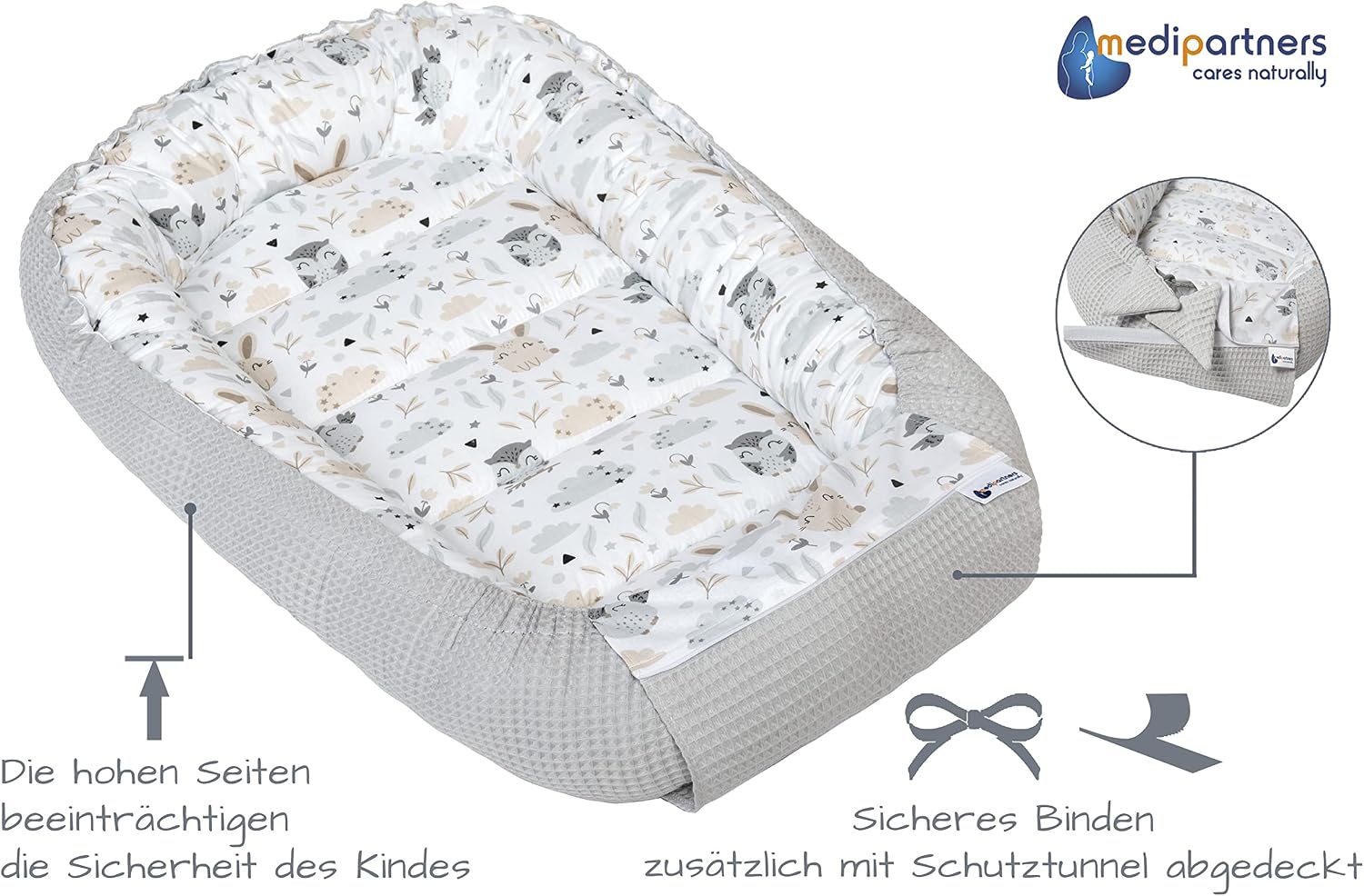 Detalle 2 de Medi Partners Babynest 100x60x15 Babynestchen