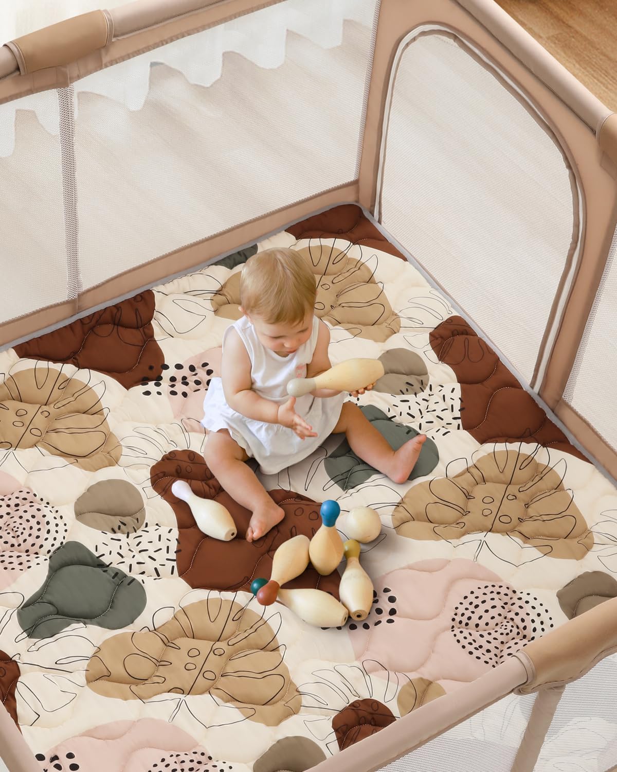 Thumbnail 4 de Lambluefly Tapis d'éveil bébé 127×127 cm antidérapant