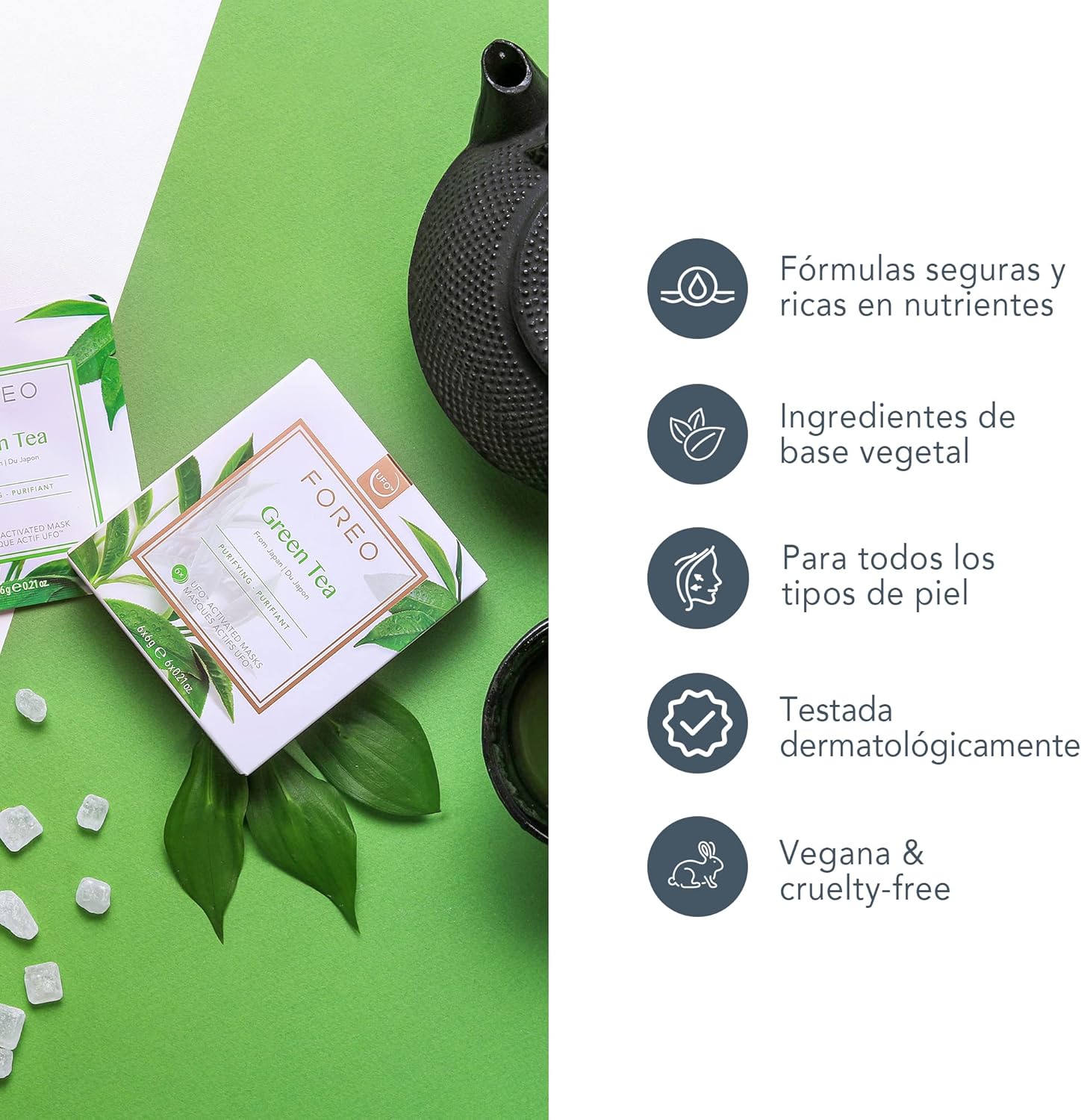 Thumbnail 4 de FOREO UFO Green Tea - Mascarillas faciales purificantes 🍵