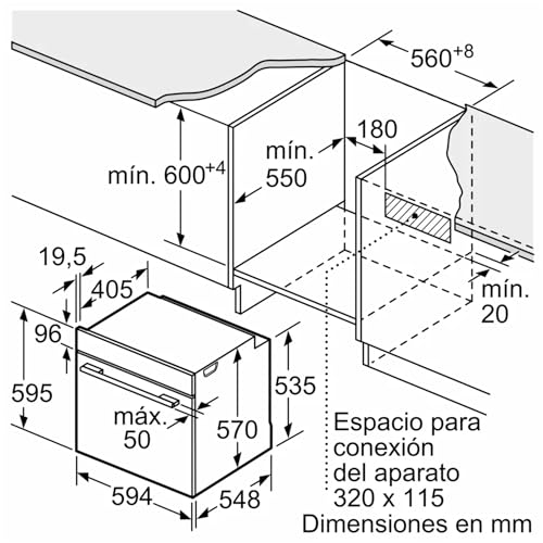 Thumbnail 1 de Bosch HBG5780S0 Horno Pirolítico, 71 L, 275 °C