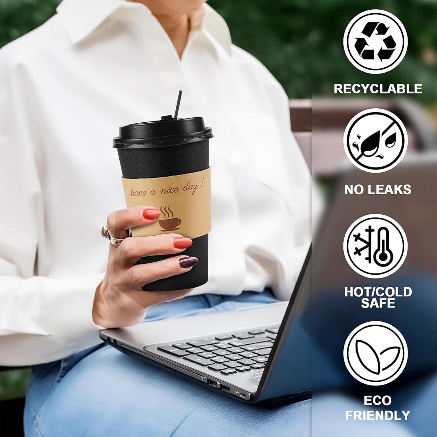 Thumbnail 3 de Clawsoff 100 Coffee Cups 16 oz ⚡
