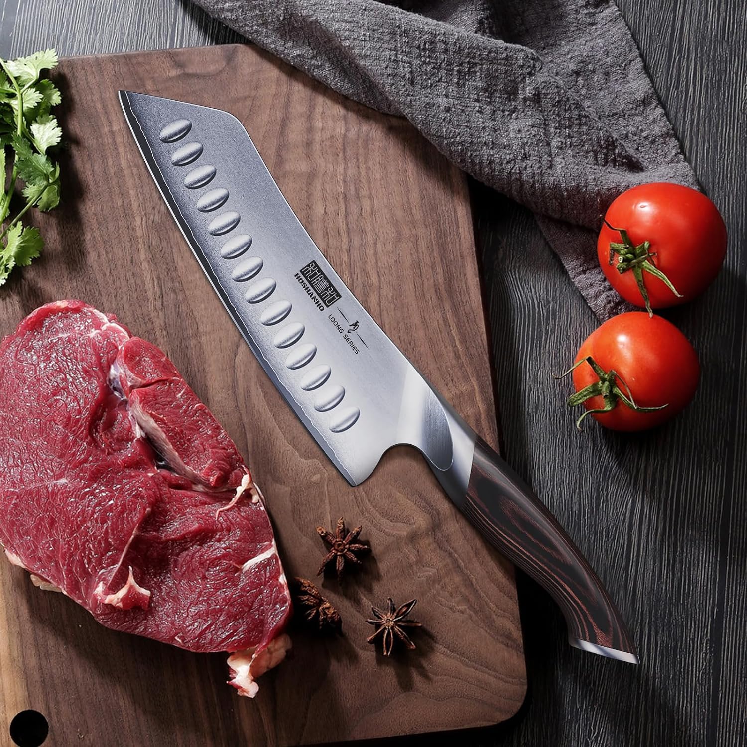 Detalle 1 de HOSHANHO Santoku Knife, 7-Inch