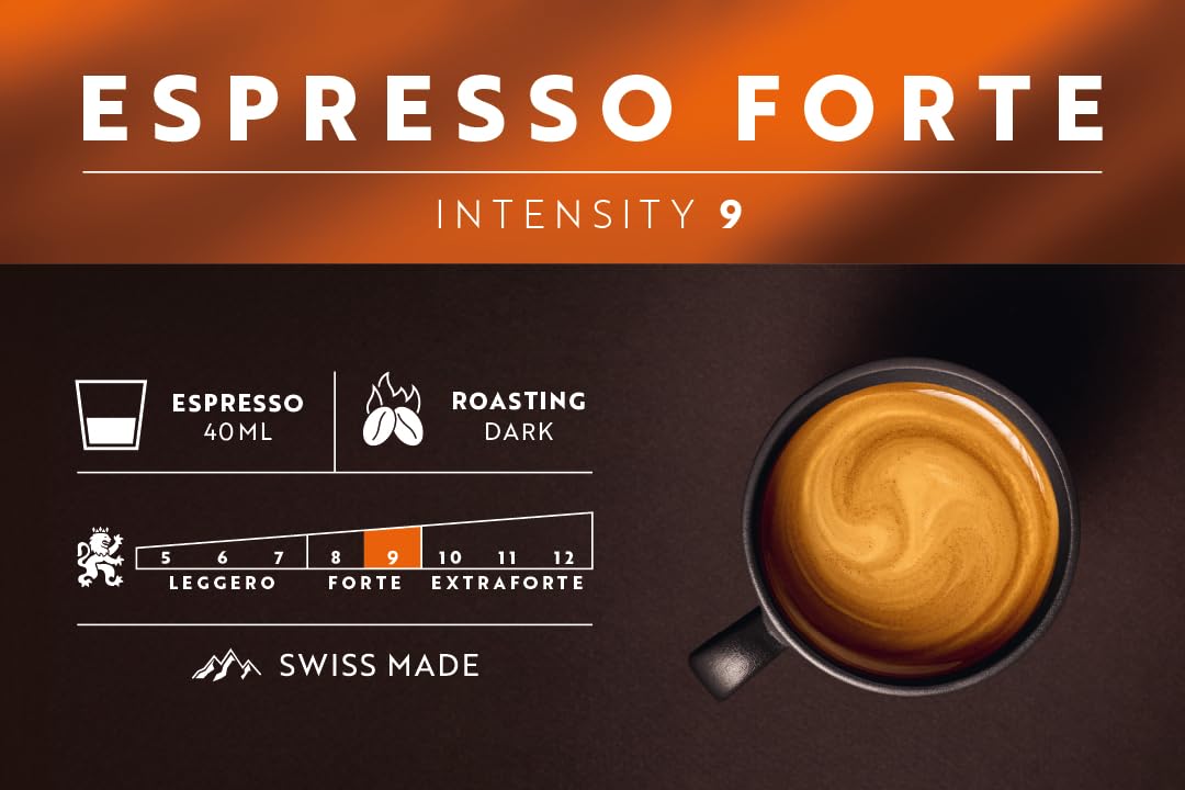 Detalle de Café Royal Espresso Forte – Nespresso-kompatible Kapseln, 36 Stück, 100% Arabica