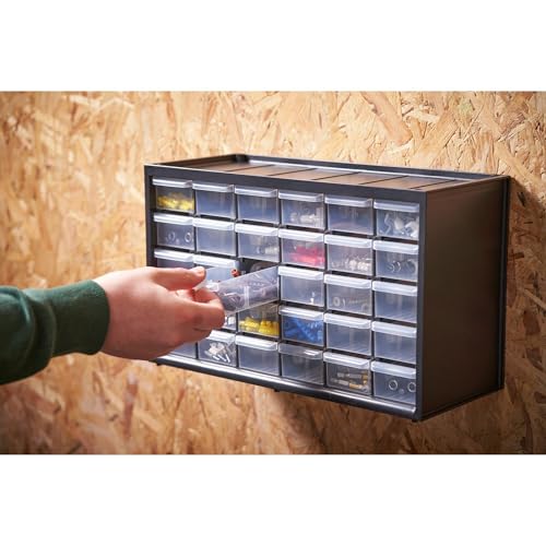 Detalle de STANLEY Boîte de rangement polyvalente avec 30 petits tiroirs (1-93-980)