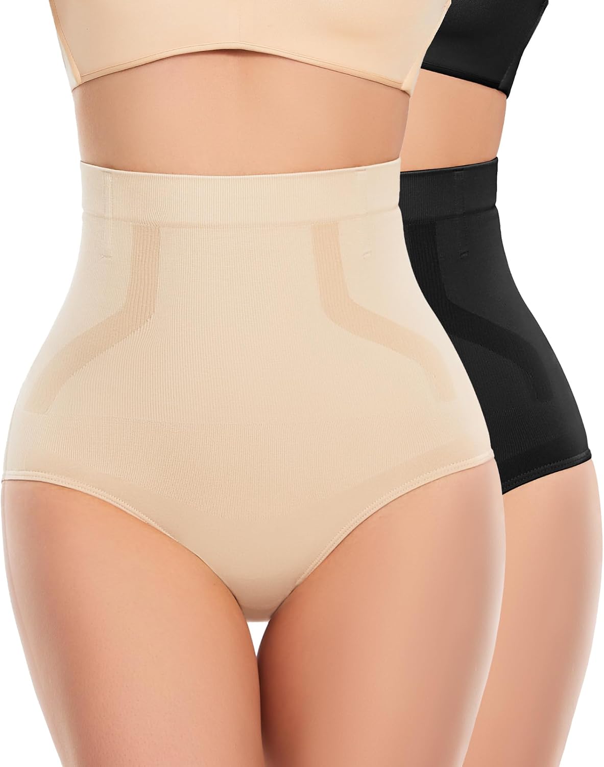 SIMIYA Shapewear Damen Bauchweg Unterhose – Figurformende Miederhose mit 4 Stäben