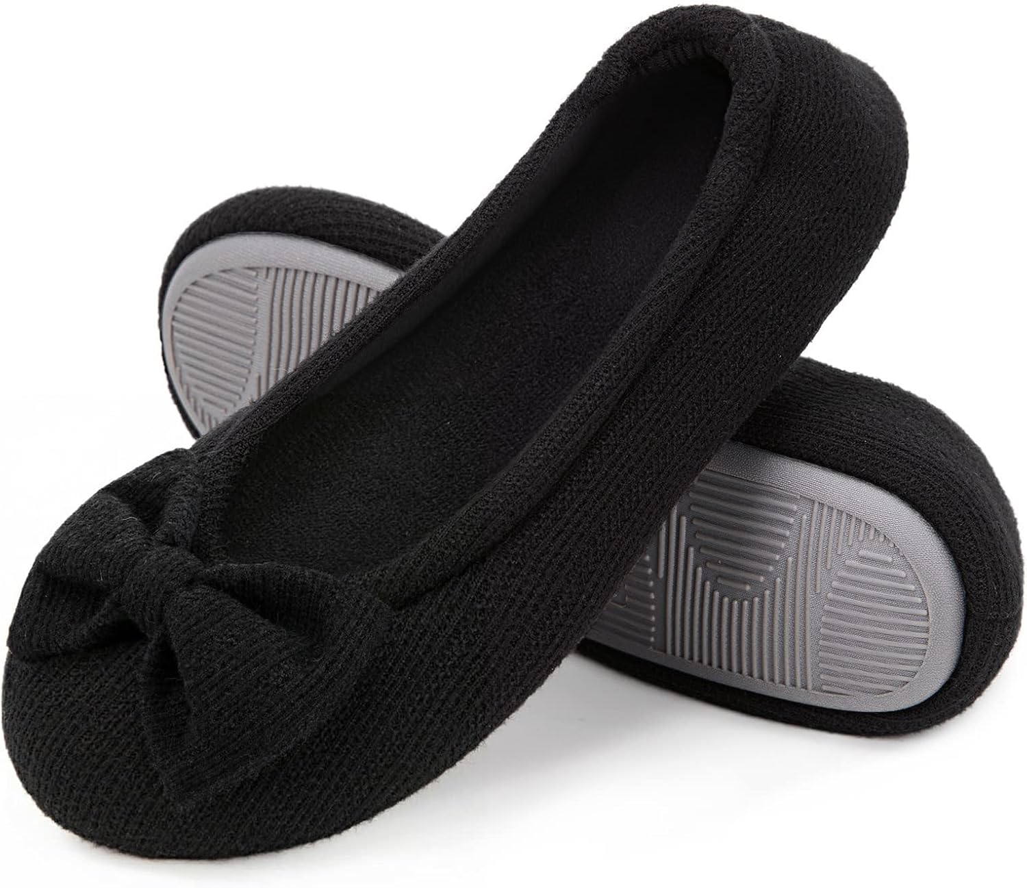 Detalle de EverFoams Women’s Ballerina Slippers with Memory Foam & Stretchable Heel Design