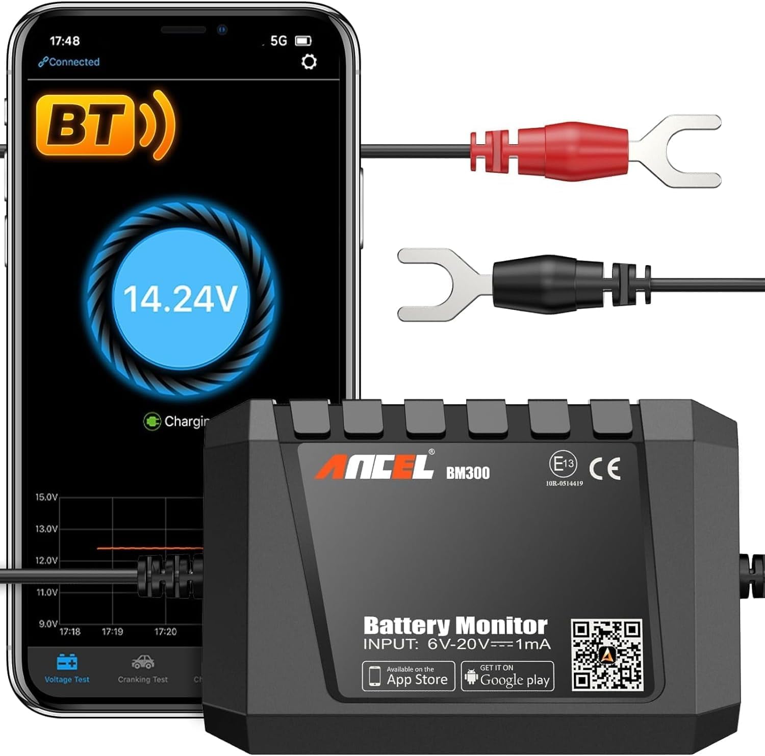 Detalle de ANCEL Battery Monitor BM300
