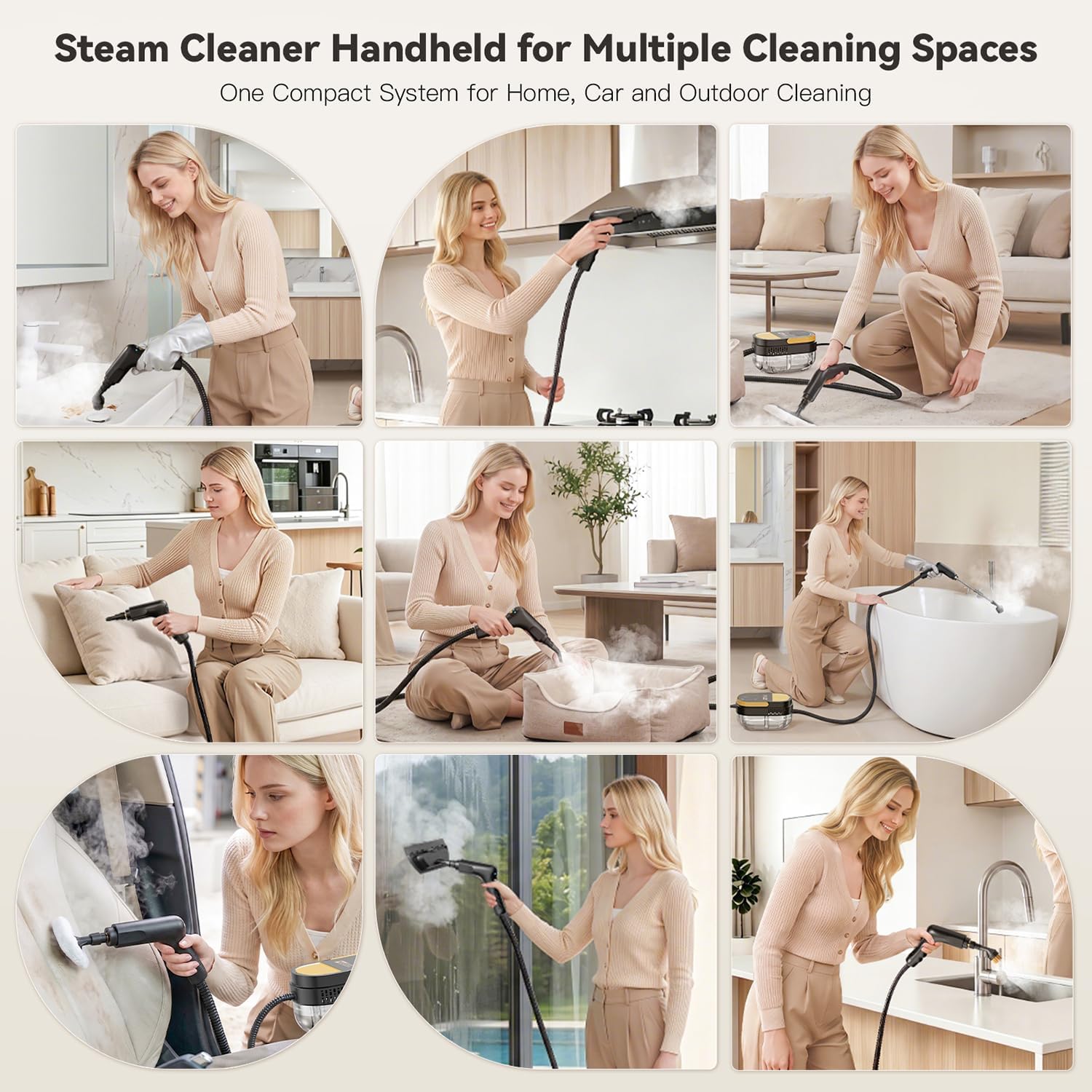 Thumbnail 6 de Gautye Steam Cleaner with 1.69-Quart Tank