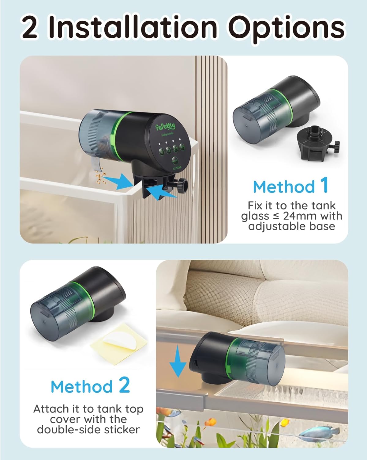 Detalle 2 de Automatic fish feeder timer for aquarium
