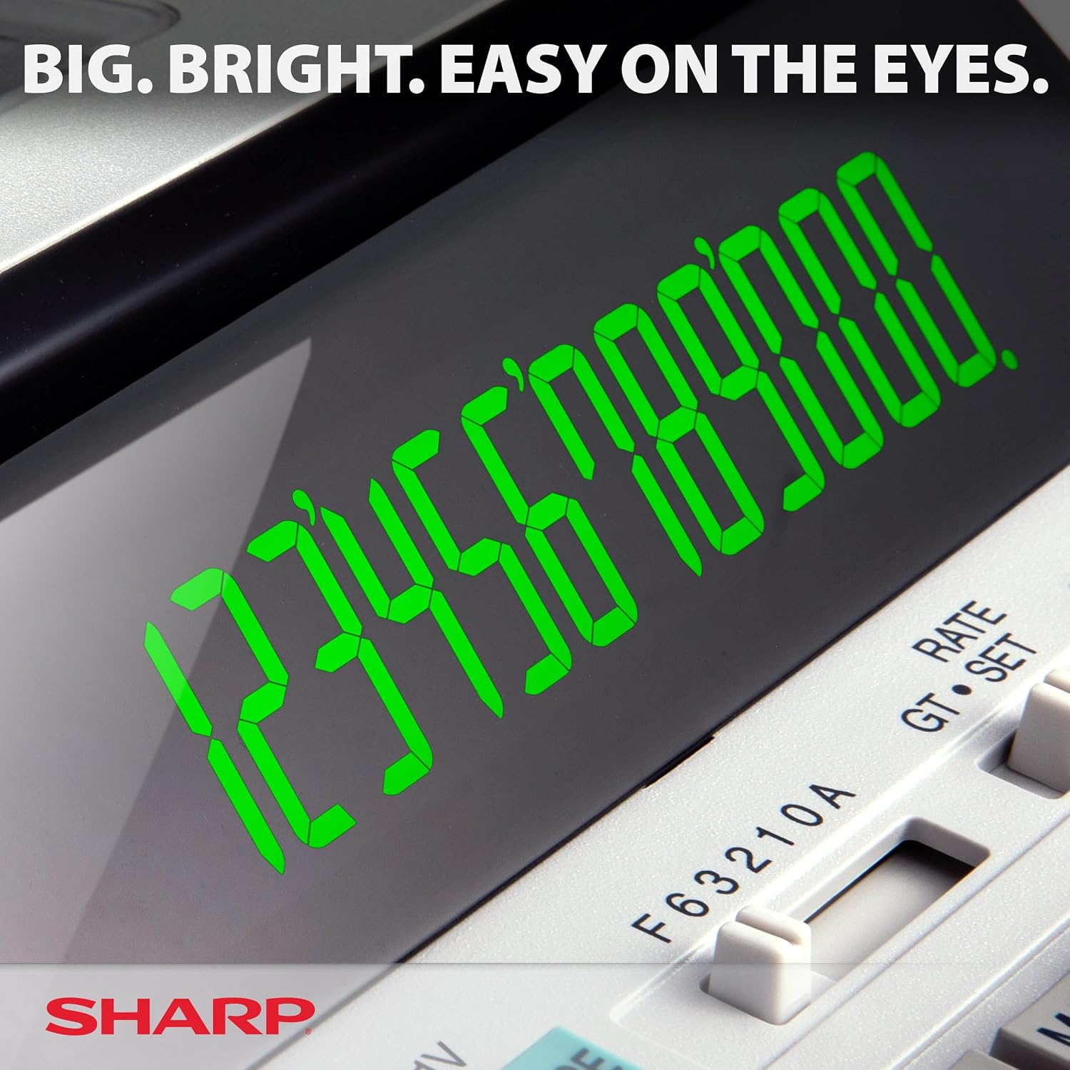 Detalle 2 de Sharp EL-1801V Ink Printing Calculator: 12-Digit, AC Powered Office Workhorse