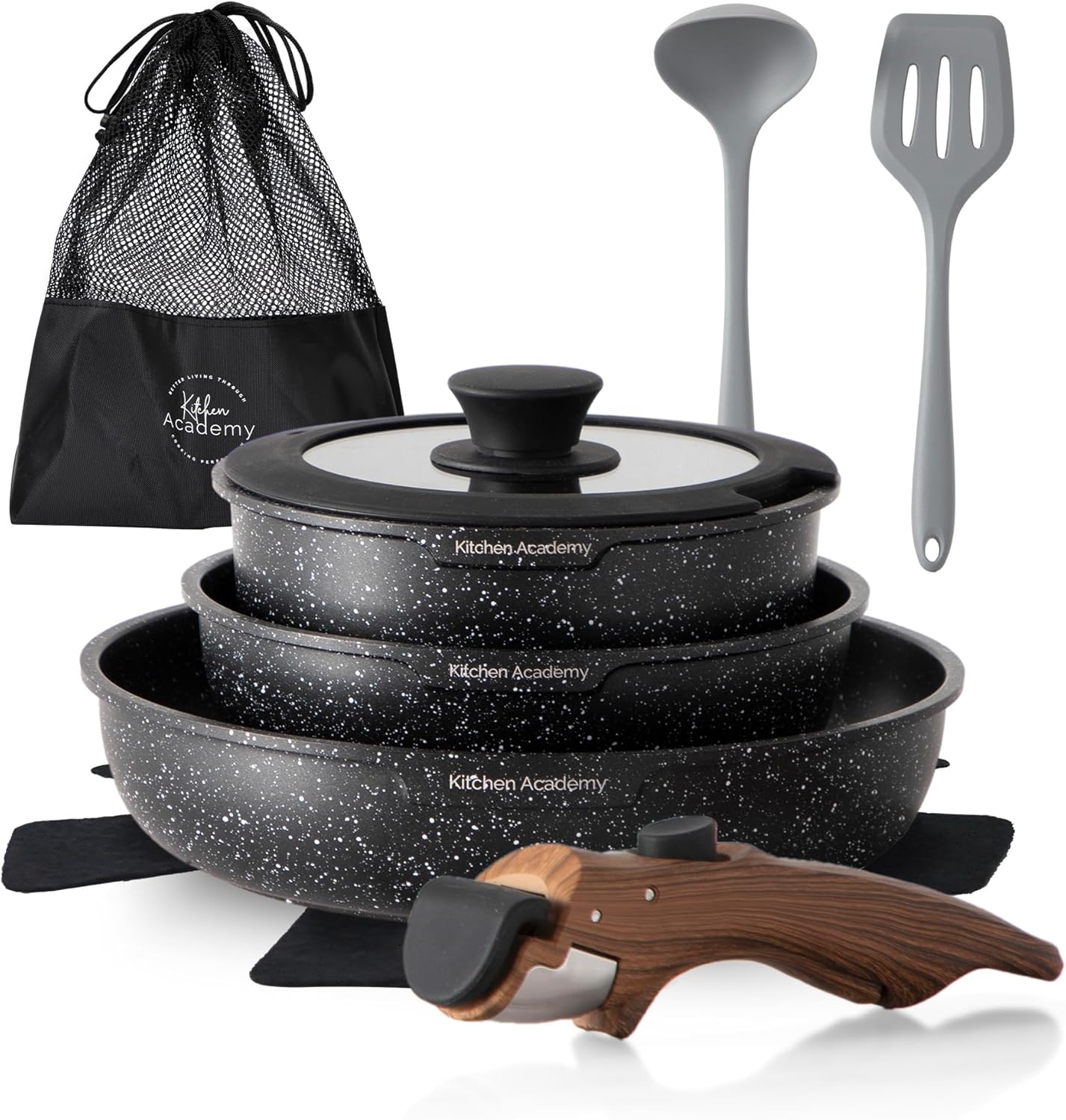Kitchen Academy Non Stick Cookware Set 10-Piece