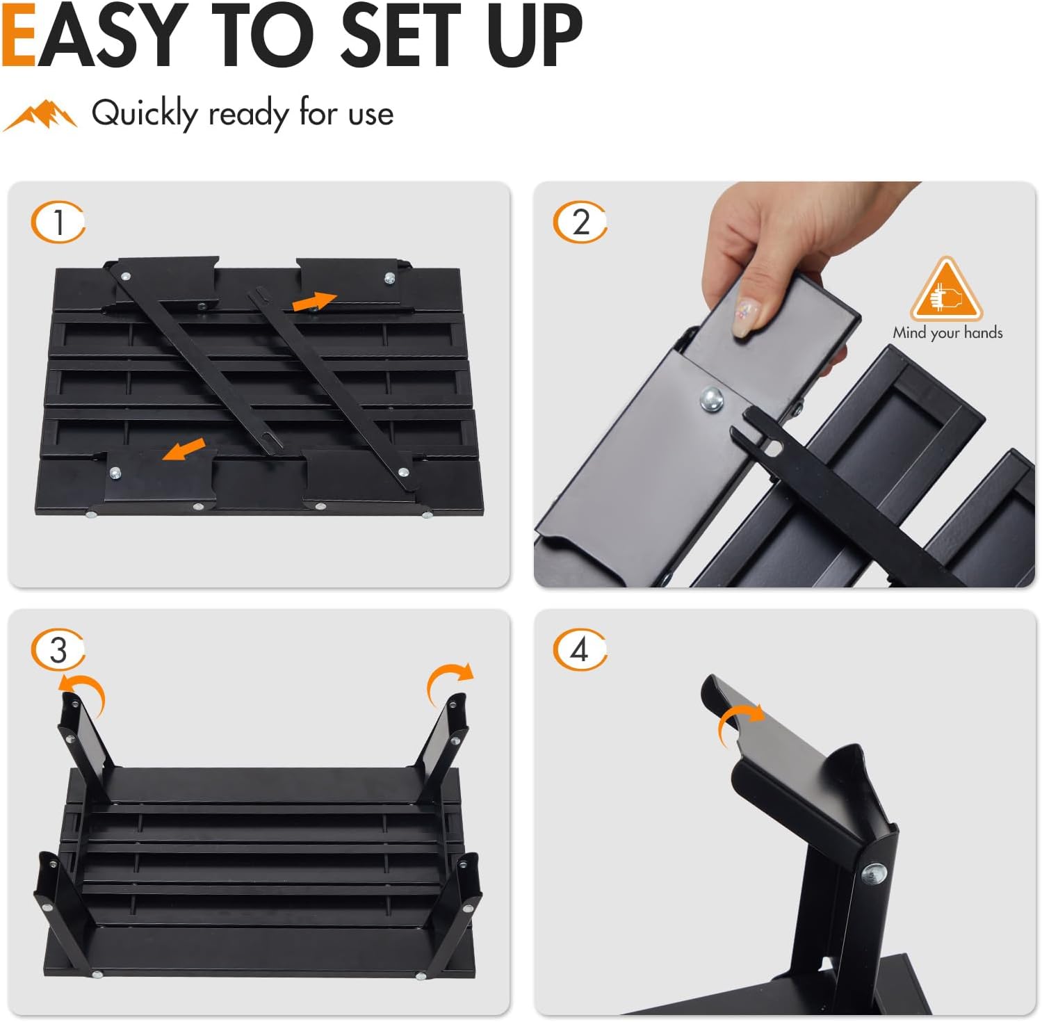 Thumbnail 6 de Portal Small Folding Camping Table 40x29x16cm