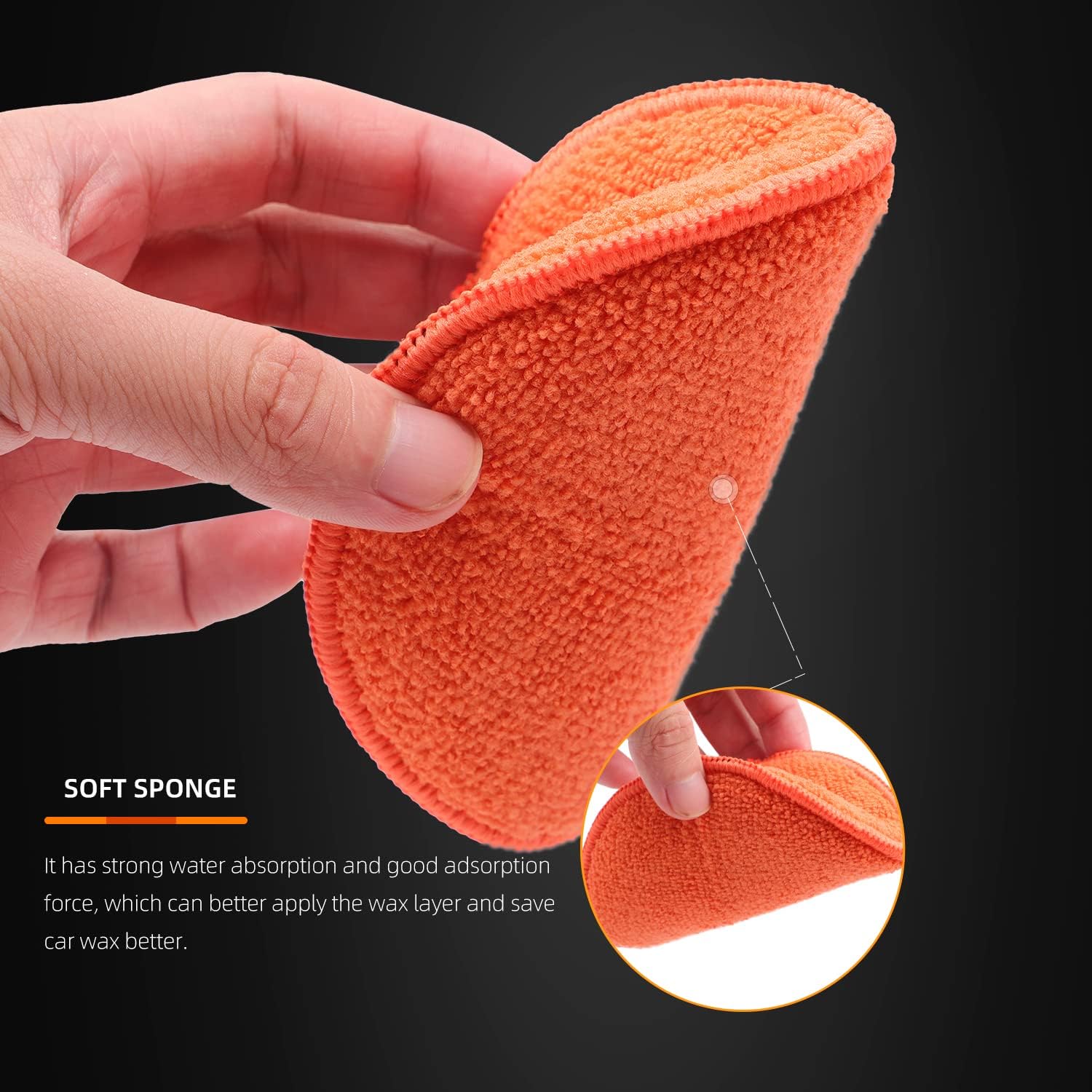 Detalle de SPTA Wax Applikator Pads 9-teilig