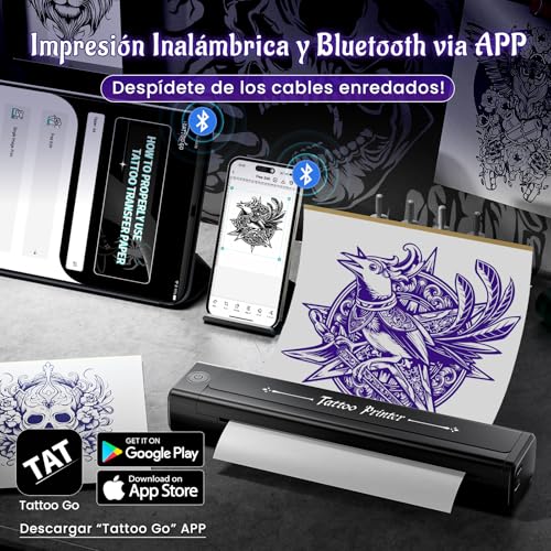 Detalle de Yowell H1 Termocopiadora Tattoo 📱 Impresora Tatuajes