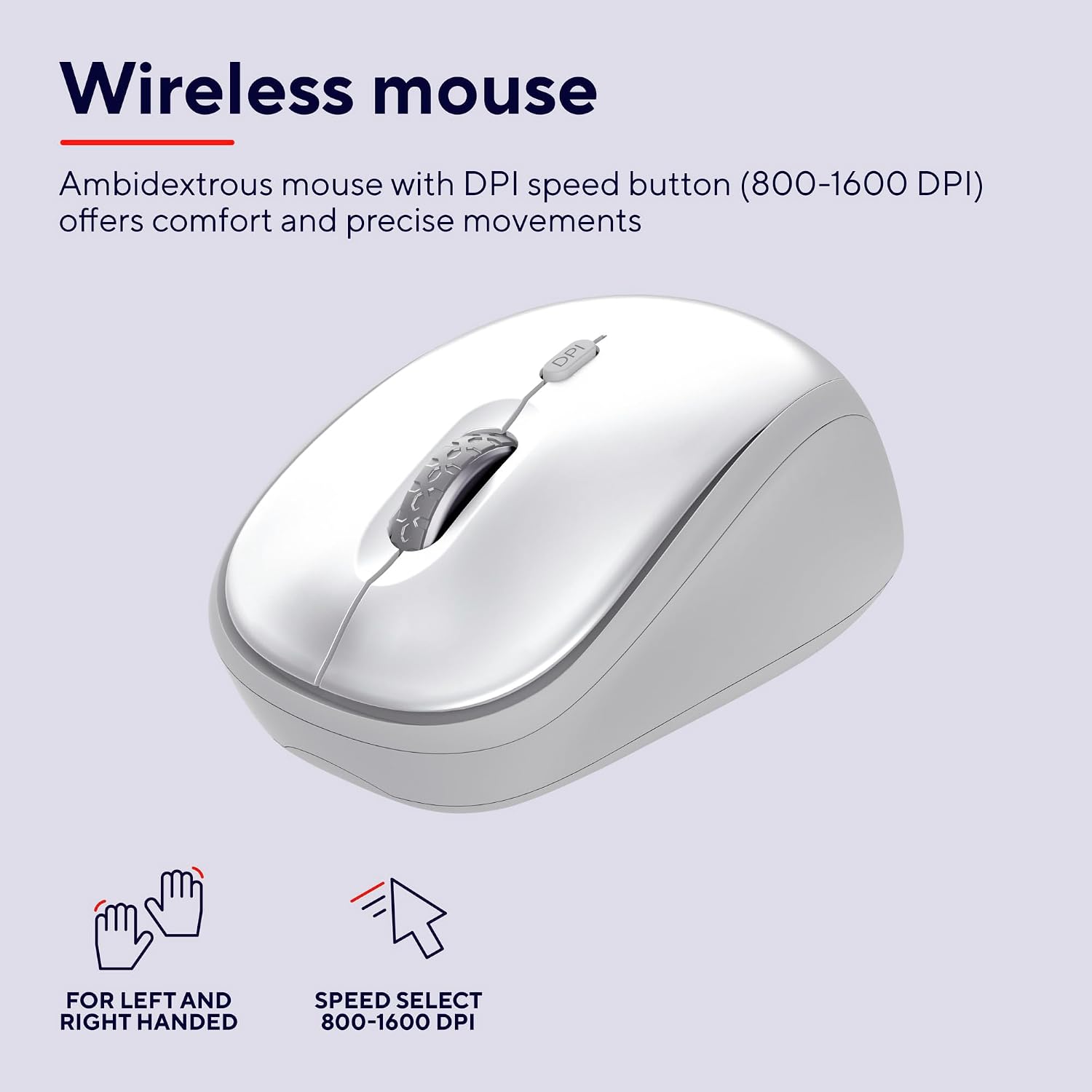 Thumbnail 5 de Trust Ody II Silent Wireless Keyboard and Mouse Set (UK Layout)