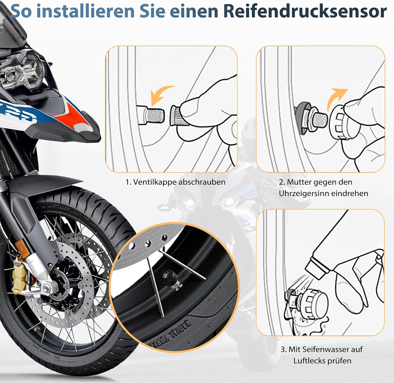 Thumbnail 3 de Carpuride W702T Pro Motorrad CarPlay/Android Auto Bildschirm mit TPMS