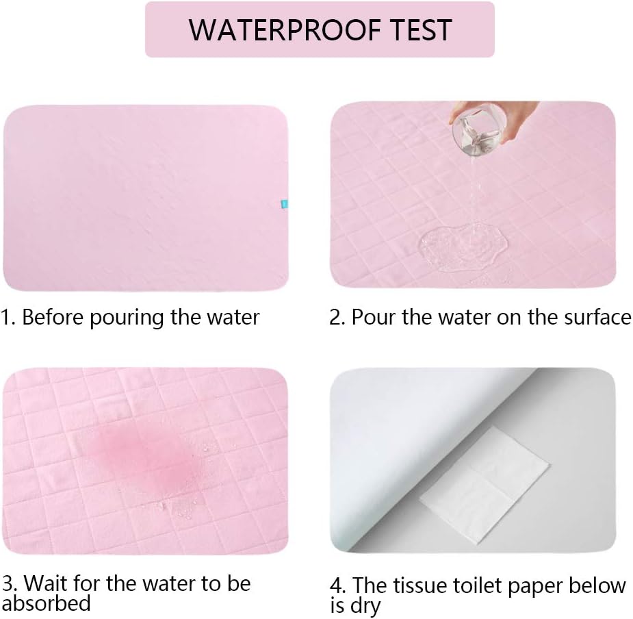 Thumbnail 5 de Beedsooth set di 2 traverse impermeabili rosa 86x132 cm, assorbenza alta e lavabili