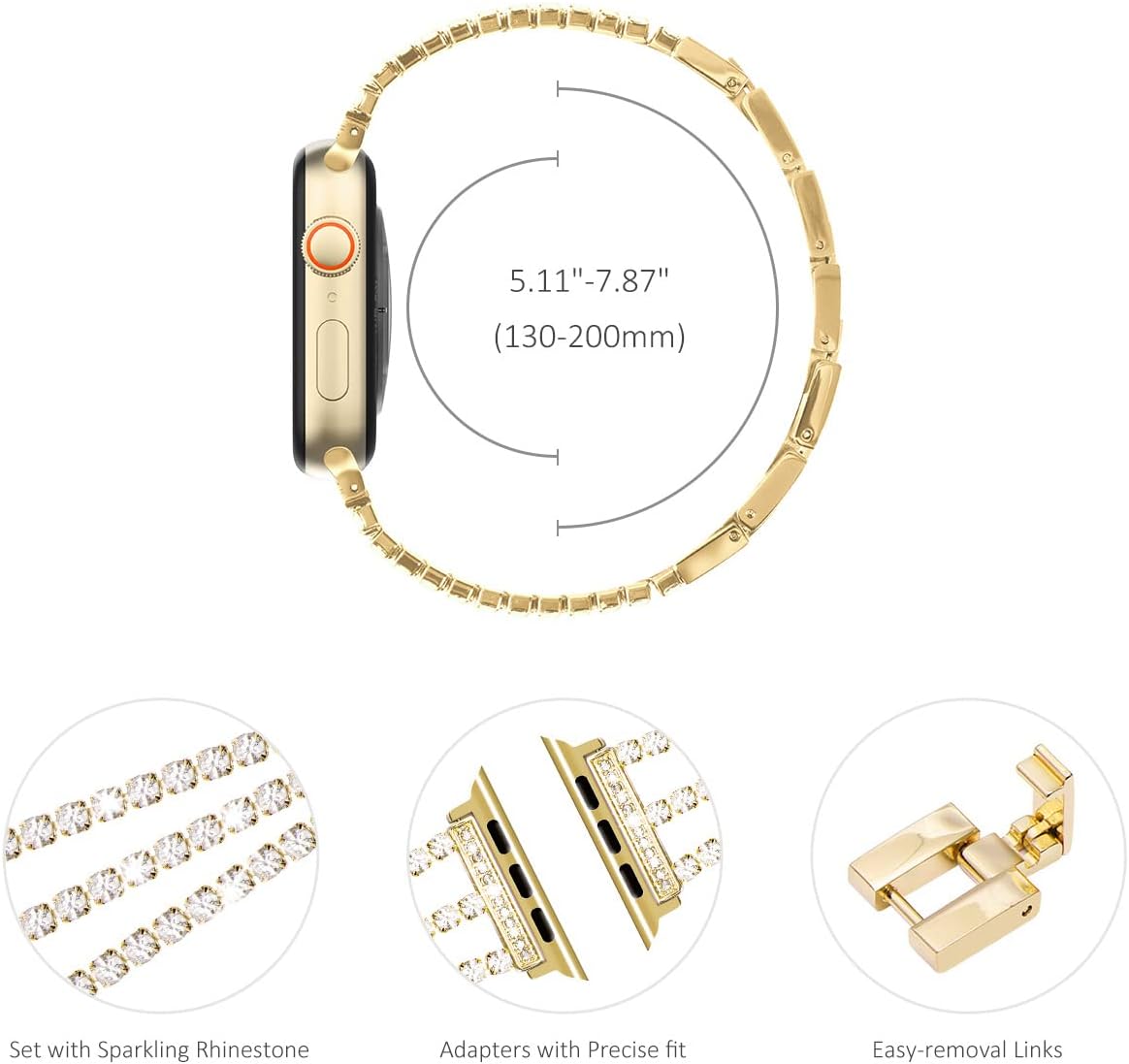 Thumbnail 3 de Fullife Bling Apple Watch Strap 44–46mm