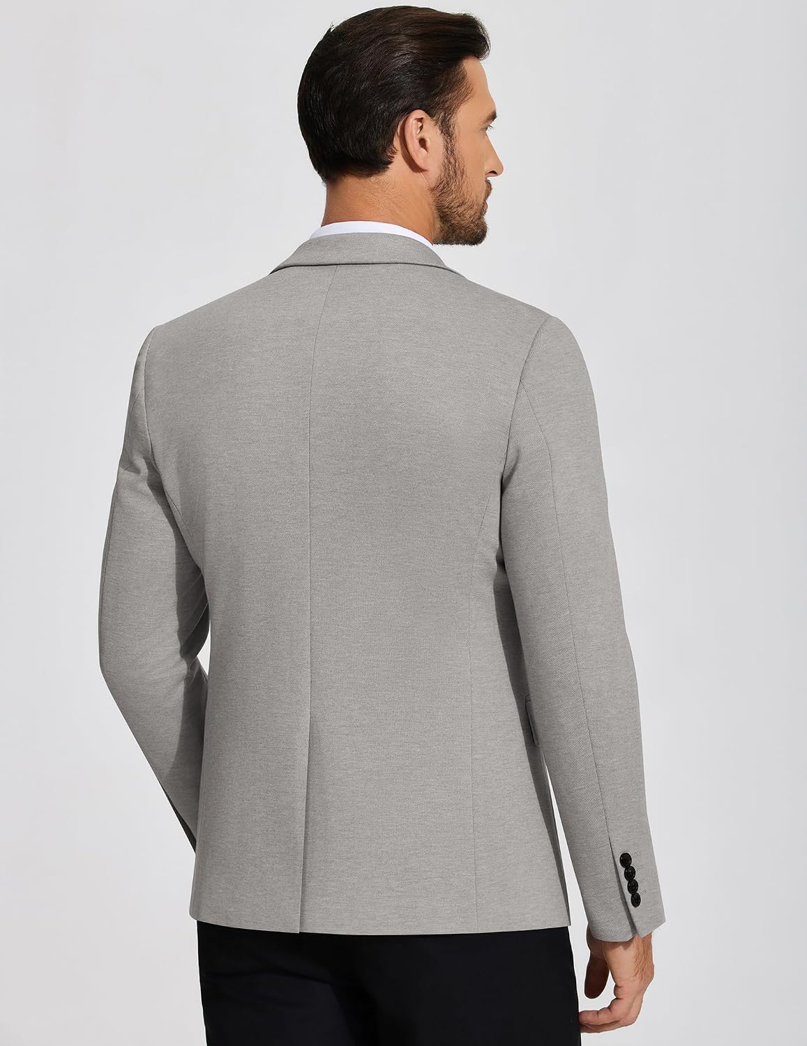 Thumbnail 2 de COOFANDY Men's Knit Blazer, Lightweight Stretch Fabric, Two-Button Design