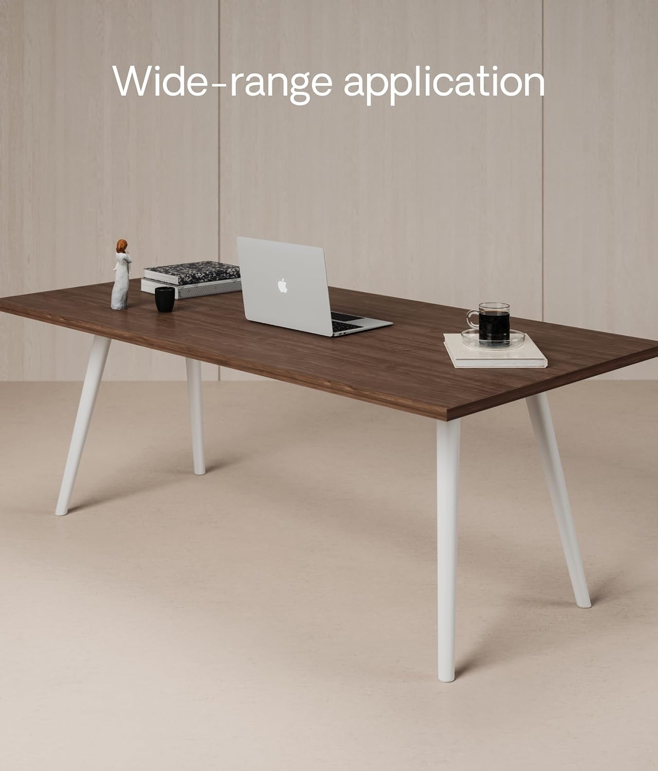 Thumbnail 4 de Desktronic Table Top 140 x 70 cm in Walnut (25 mm) for height-adjustable desks and dining tables
