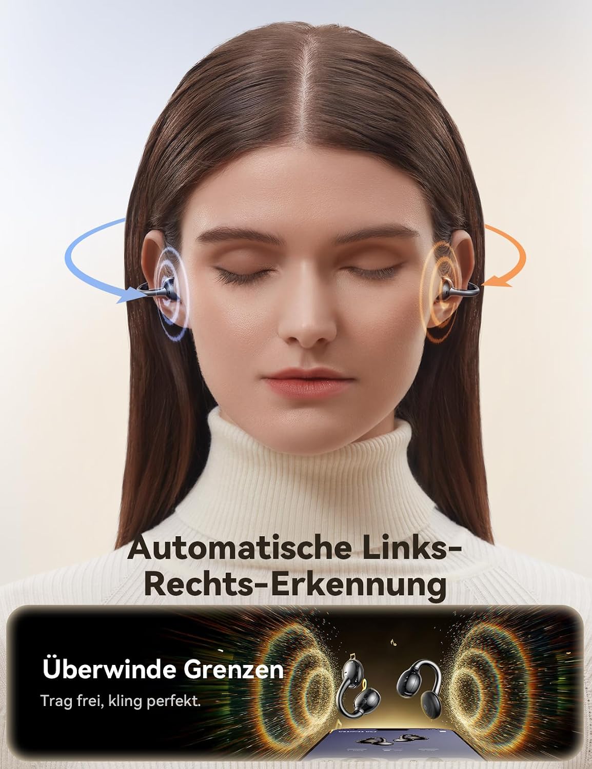 Thumbnail 4 de JOYROOM OE3 Open-Ear Kopfhörer Bluetooth 5.4, 30 h Spielzeit