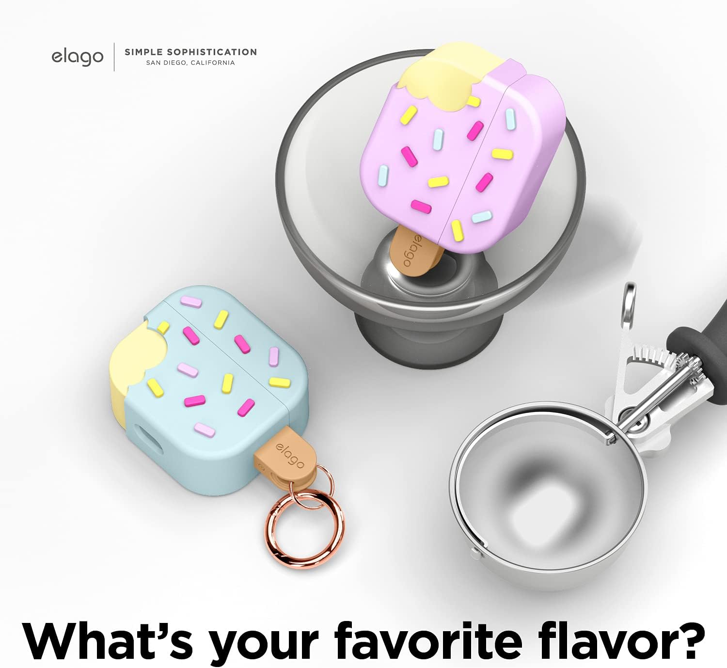Thumbnail 6 de elago Coque Glace avec mousqueton pour AirPods 3 – silicone, compatible charge sans fil (menthe)