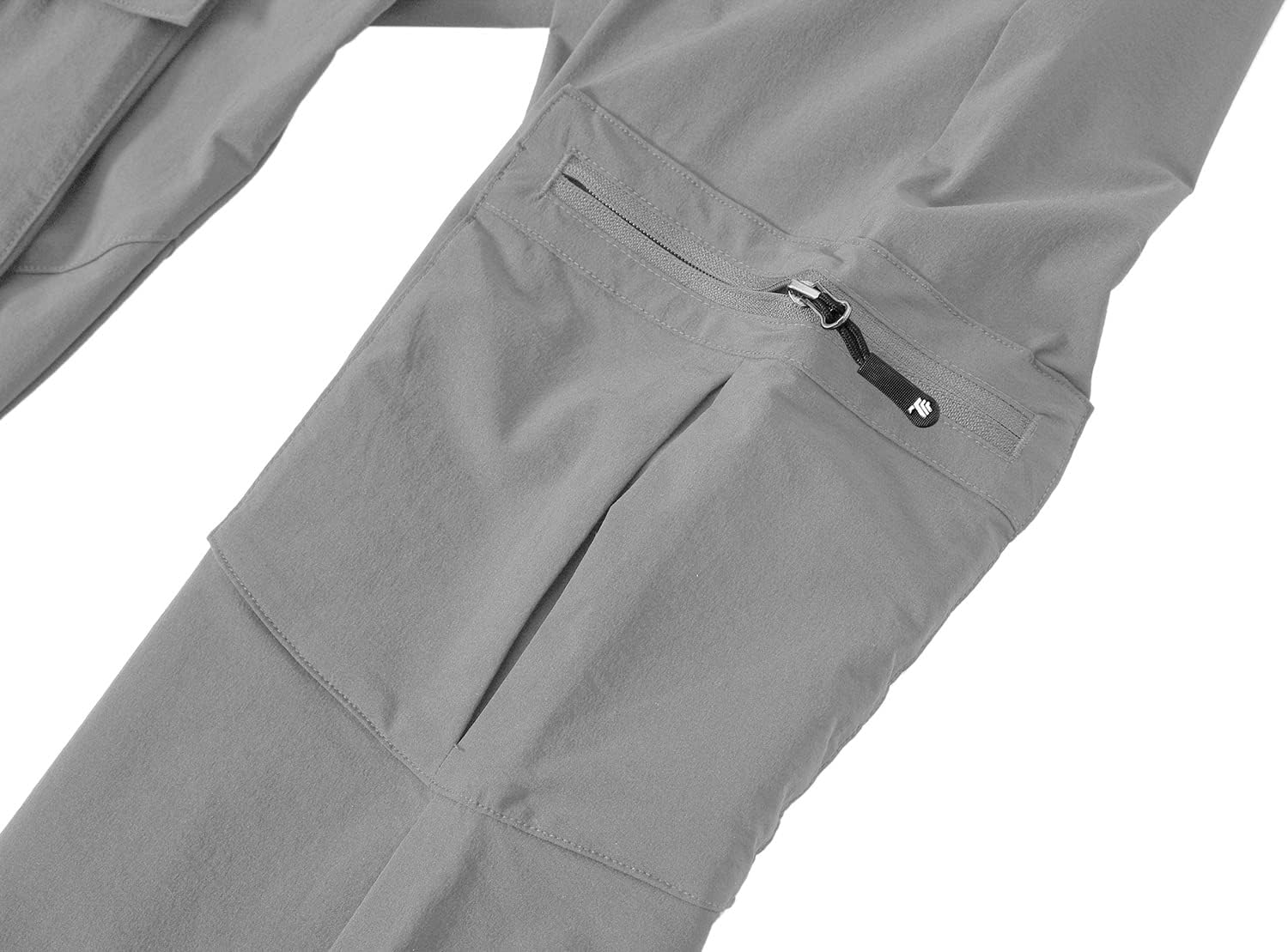 Detalle de YSENTO Women's Hiking Pants, 4-Way Stretch, Quick-Dry, UPF 50+, 6 Pockets