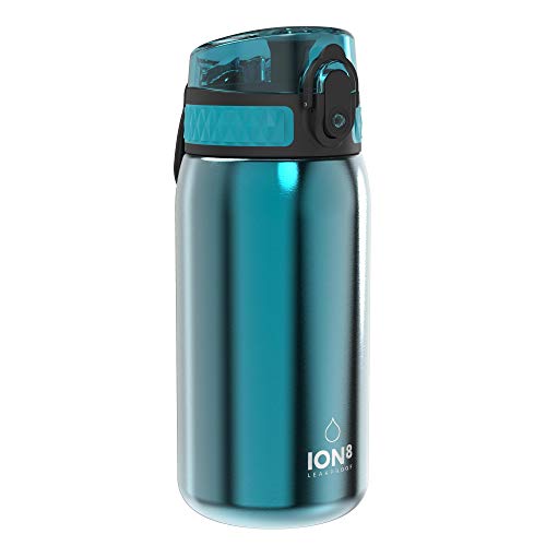 Detalle de ion8 Botella Agua Inox Ligero para Niños 400 ml – Sin Aislamiento, a prueba de fugas