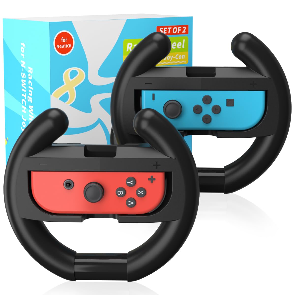 Detalle de PURBHE Switch Steering Wheel 2-pack for Joy‑Con