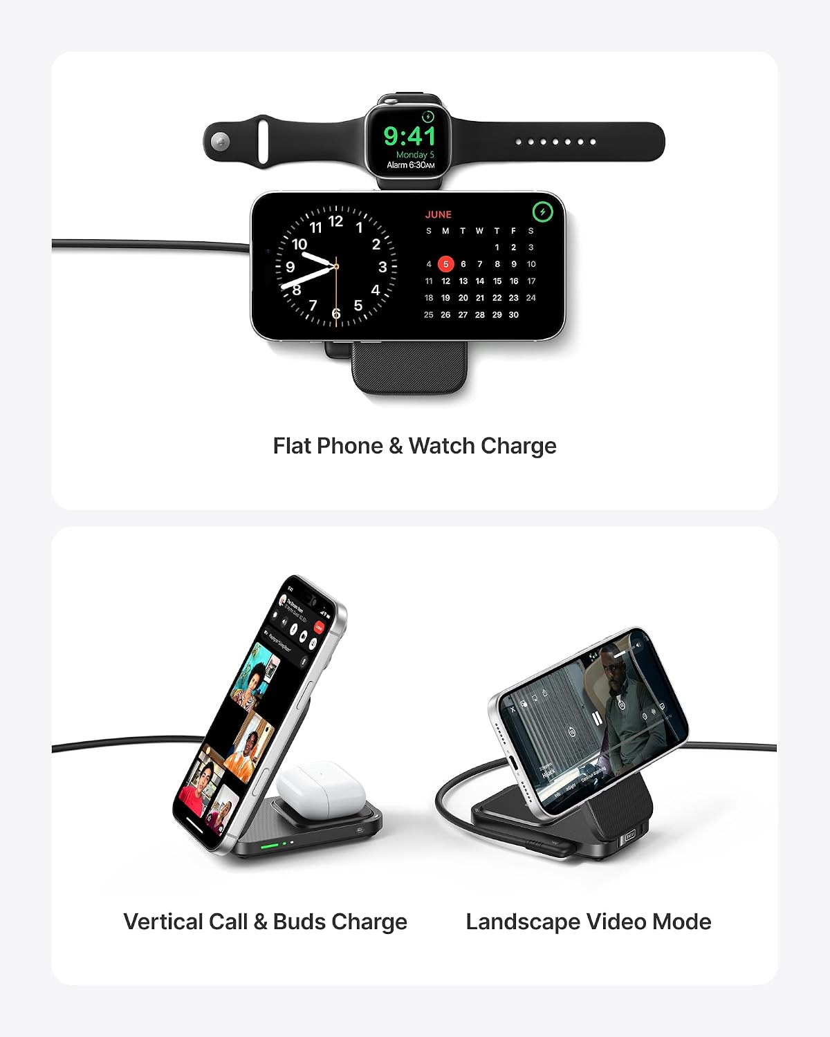 Thumbnail 4 de INIU 3-in-1 Wireless Charging Station 15W