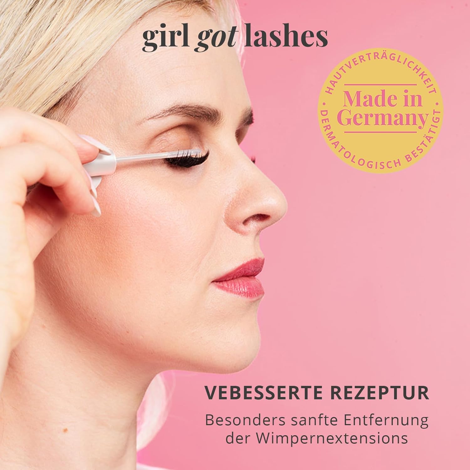 Detalle de GirlGotLashes Let it go Remover Sensitive – Schonende Entfernung von DIY-Wimpernextensions