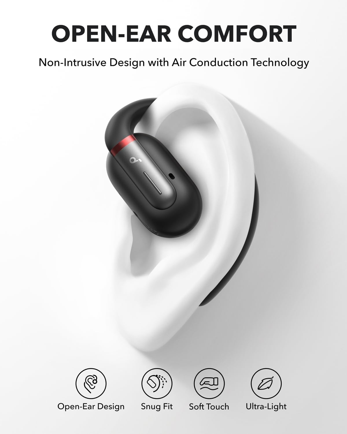 Thumbnail 1 de Soundcore by Anker V30i Open-Ear Headphones (V30i) — lightweight open-ear wireless earbuds with 36H playtime