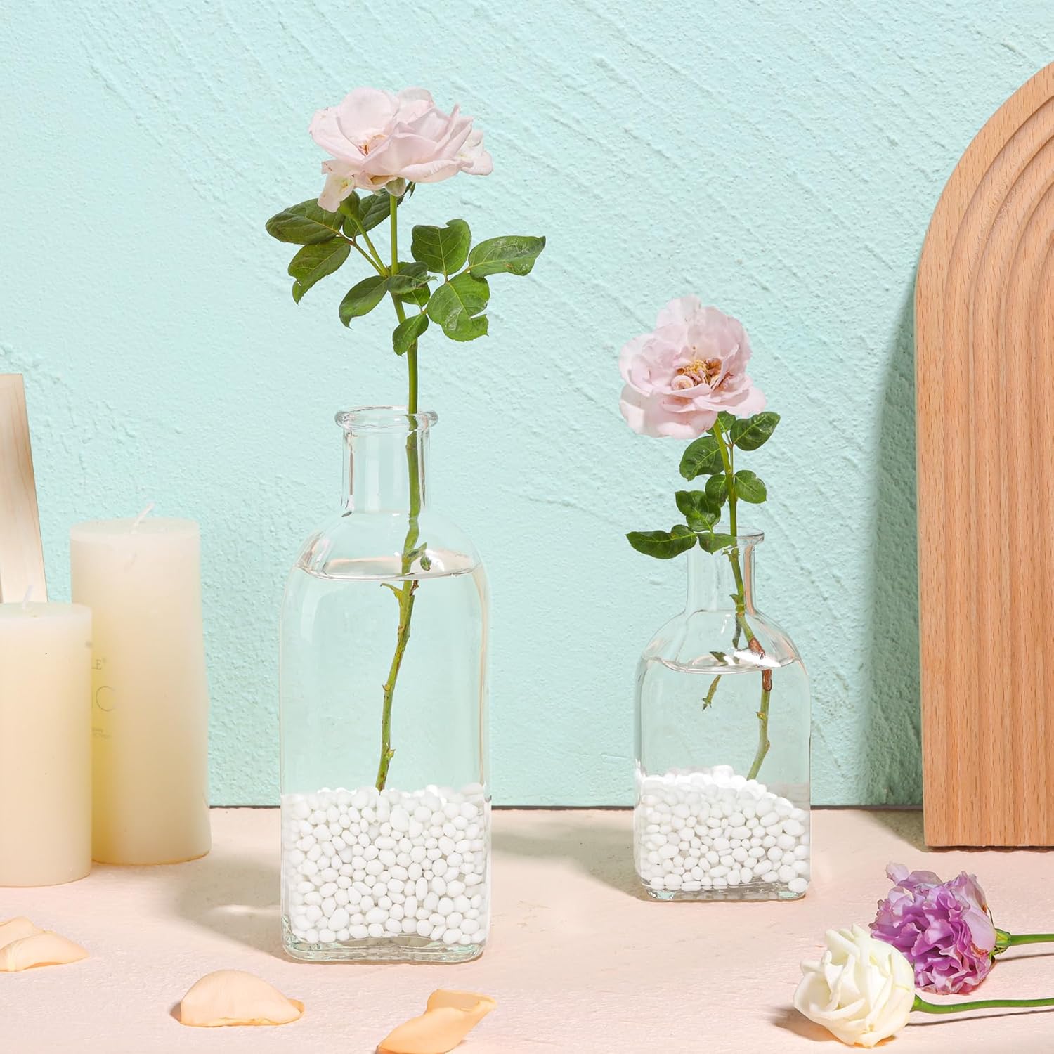 Thumbnail 3 de T4U Tumbled Crystal Chips & Crushed Quartz Gravel (1 lb/450g) – White for succulents, terrariums and aquariums