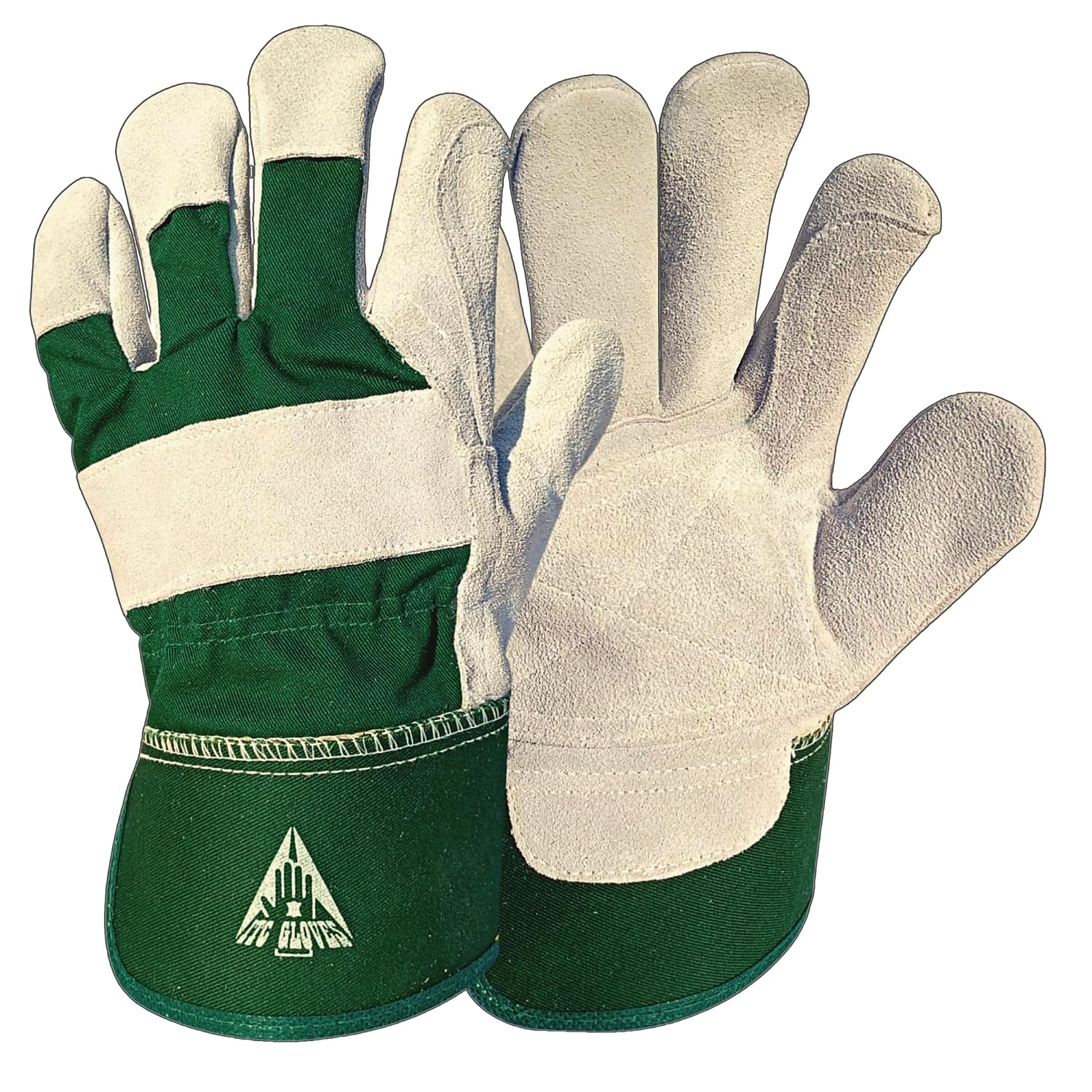 Detalle de ITC Gardening Gloves for Men & Women: Heavy Duty Leather, Thornproof and Breathable