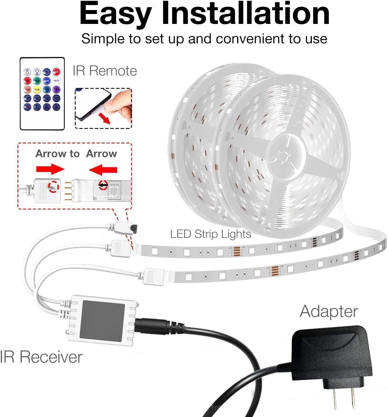 Thumbnail 6 de DAYBETTER LED Strip Lights, 50 ft