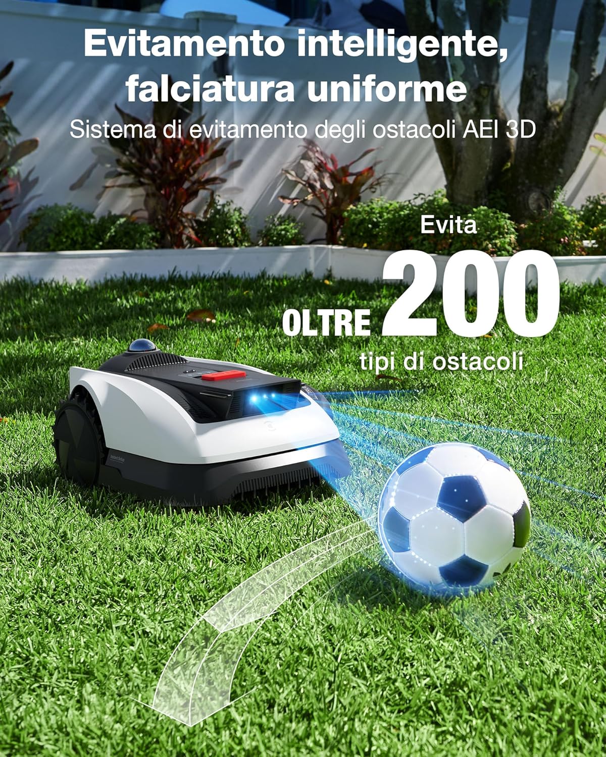 Thumbnail 4 de ECOVACS GOAT O1200 LiDAR PRO Care Kit – robot tosaerba senza cavo perimetrale, fino a 1.200 m²