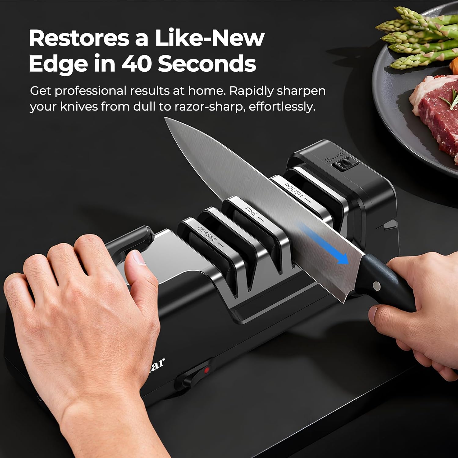 Detalle de Dawnstar S808 Electric Knife Sharpener 20°