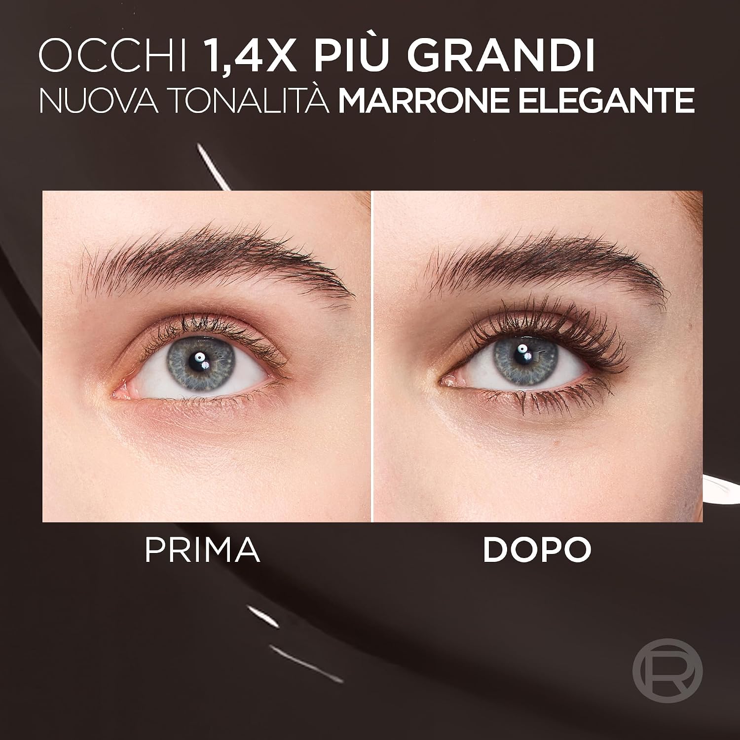 Detalle 2 de L'Oréal Paris Panorama Chromatic Brun Leather – Mascara Volume Million con effetto panoramico fino a 24h