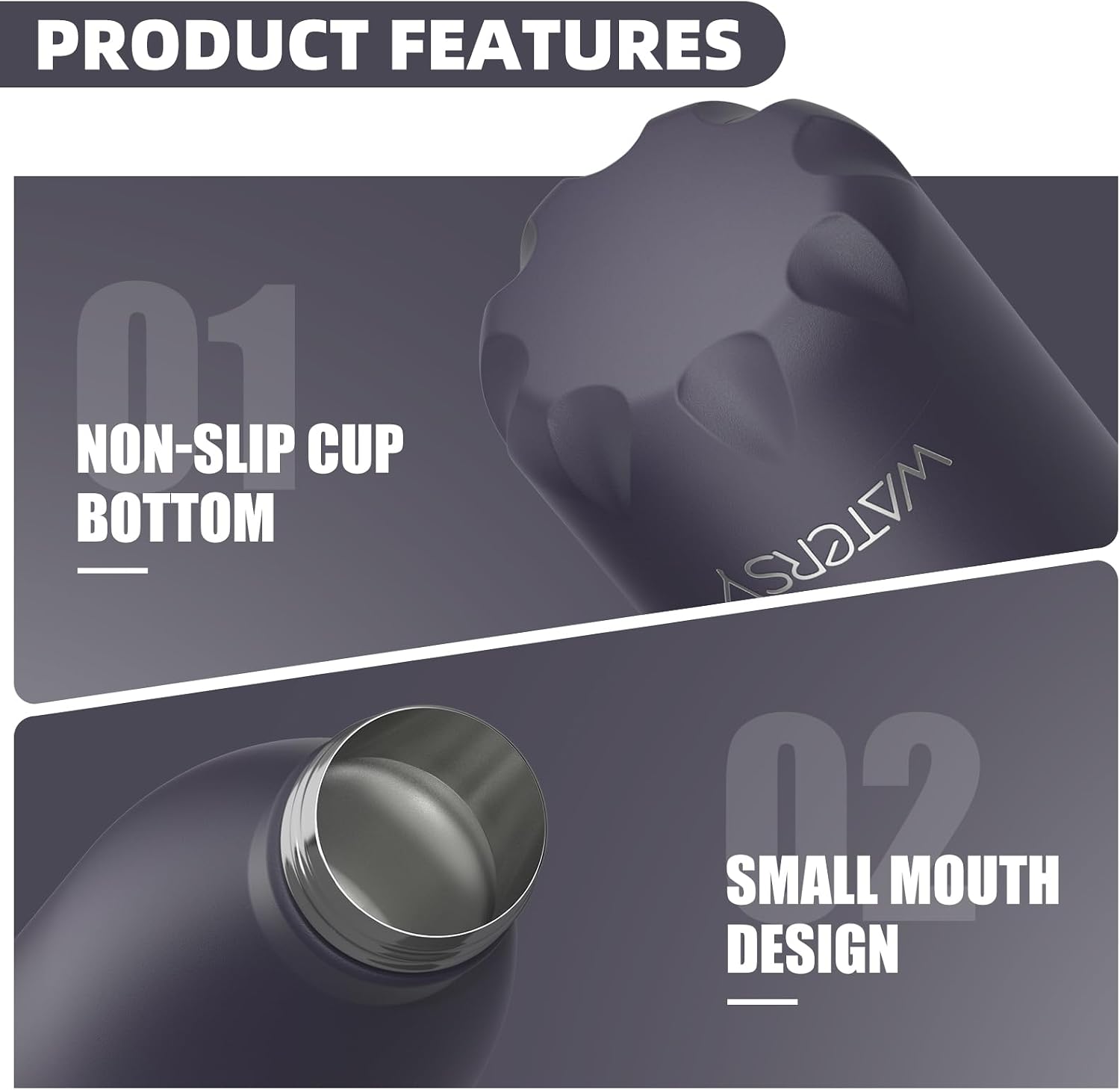 Detalle 1 de WATERSY Insulated Water Bottle 17 oz