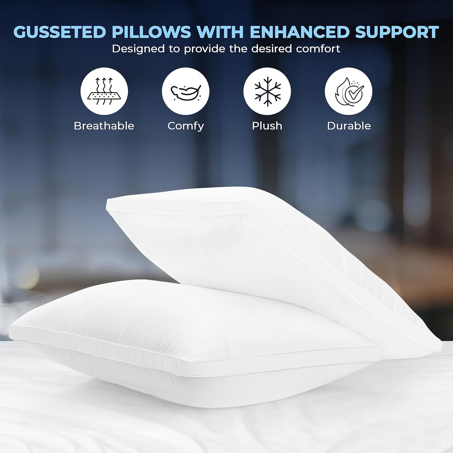 Thumbnail 4 de Utopia Bedding Almohadas 40 x 80 cm (pack 2)