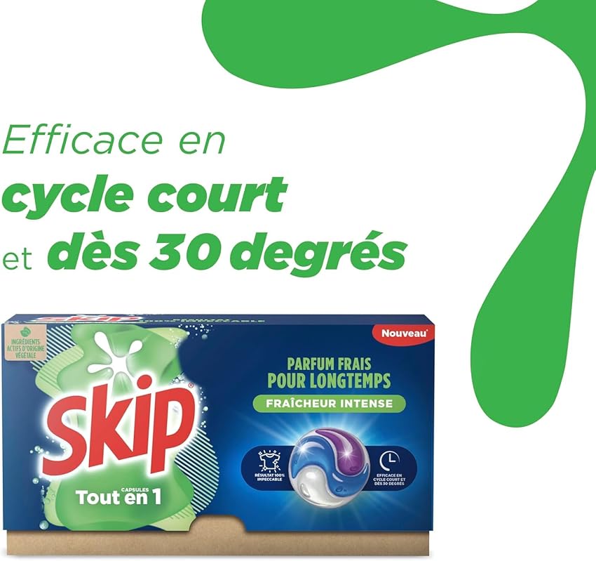 Detalle 2 de Skip Lessive Fresh Clean 3 en 1, 114 lavages ⚙