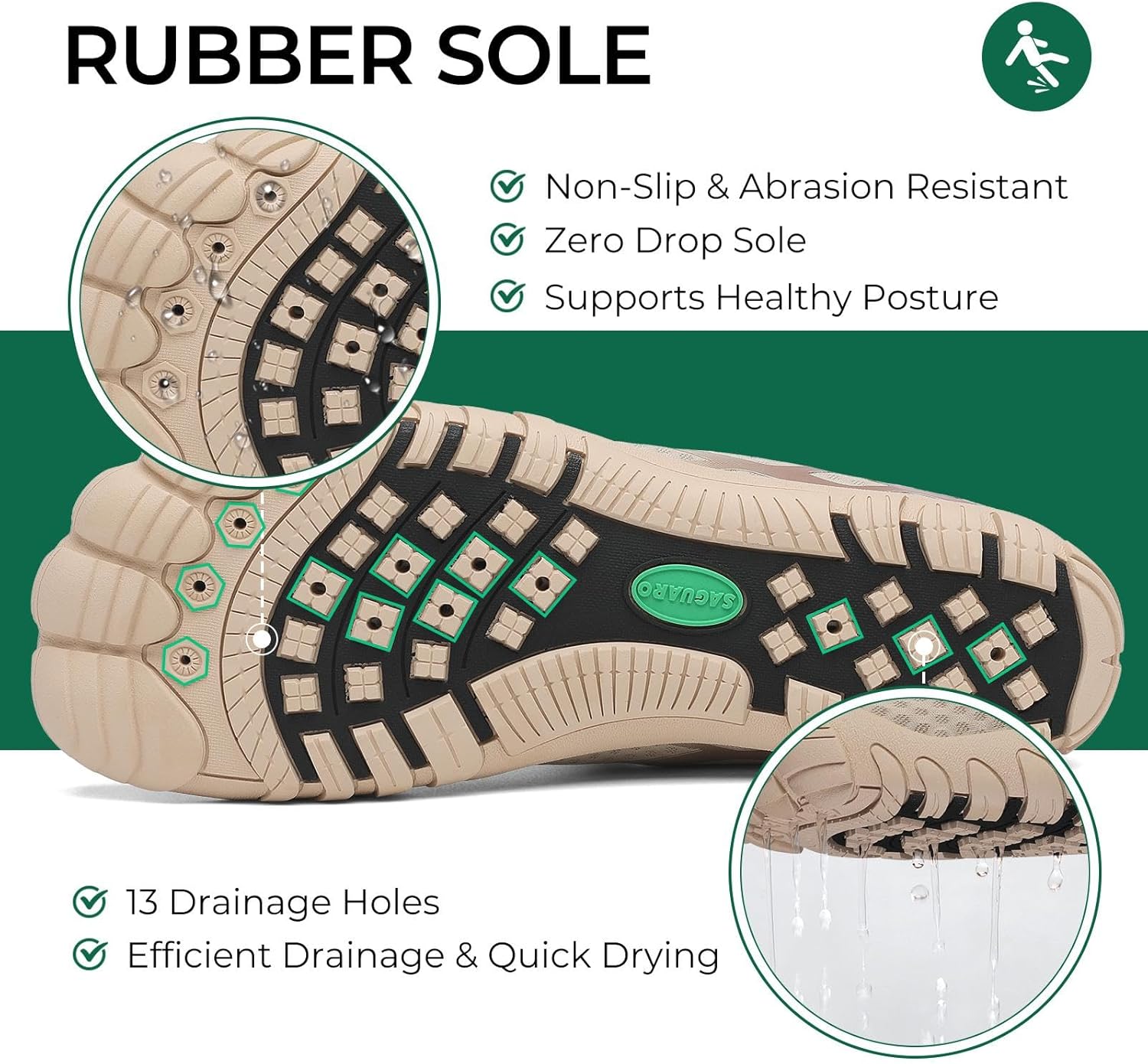 Thumbnail 4 de SAGUARO Water Shoes for Women & Men – Lightweight, Quick-Dry Beach & Aqua Shoes