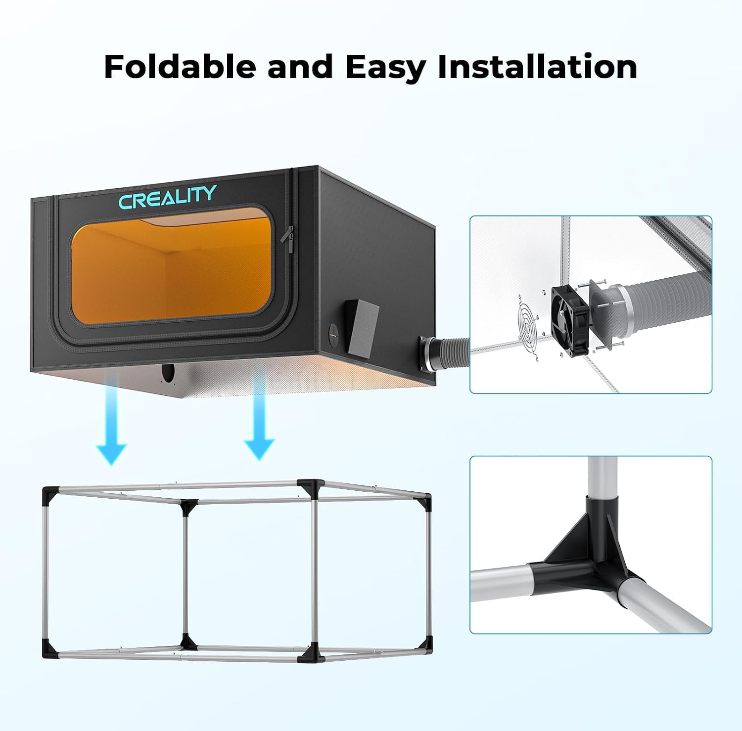 Thumbnail 6 de Creality Laser Engraver Enclosure 2.0, 720 x 720 x 400 mm with Ventilation Fan
