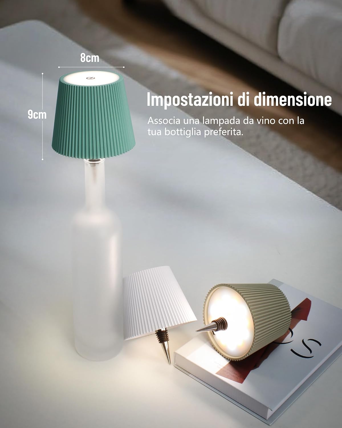 Thumbnail 5 de Beaeet lampada bottiglia LED Nero 3 tonalità