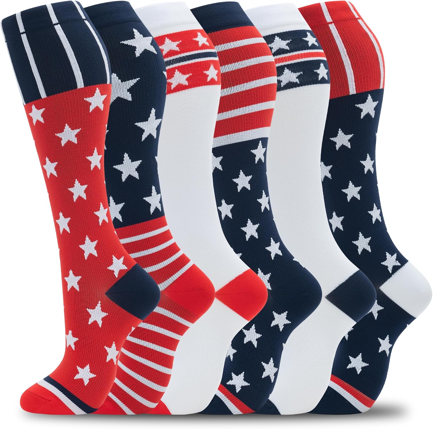 Thumbnail 6 de fenglaoda Compression Socks 20-30mmHg 6 Pairs