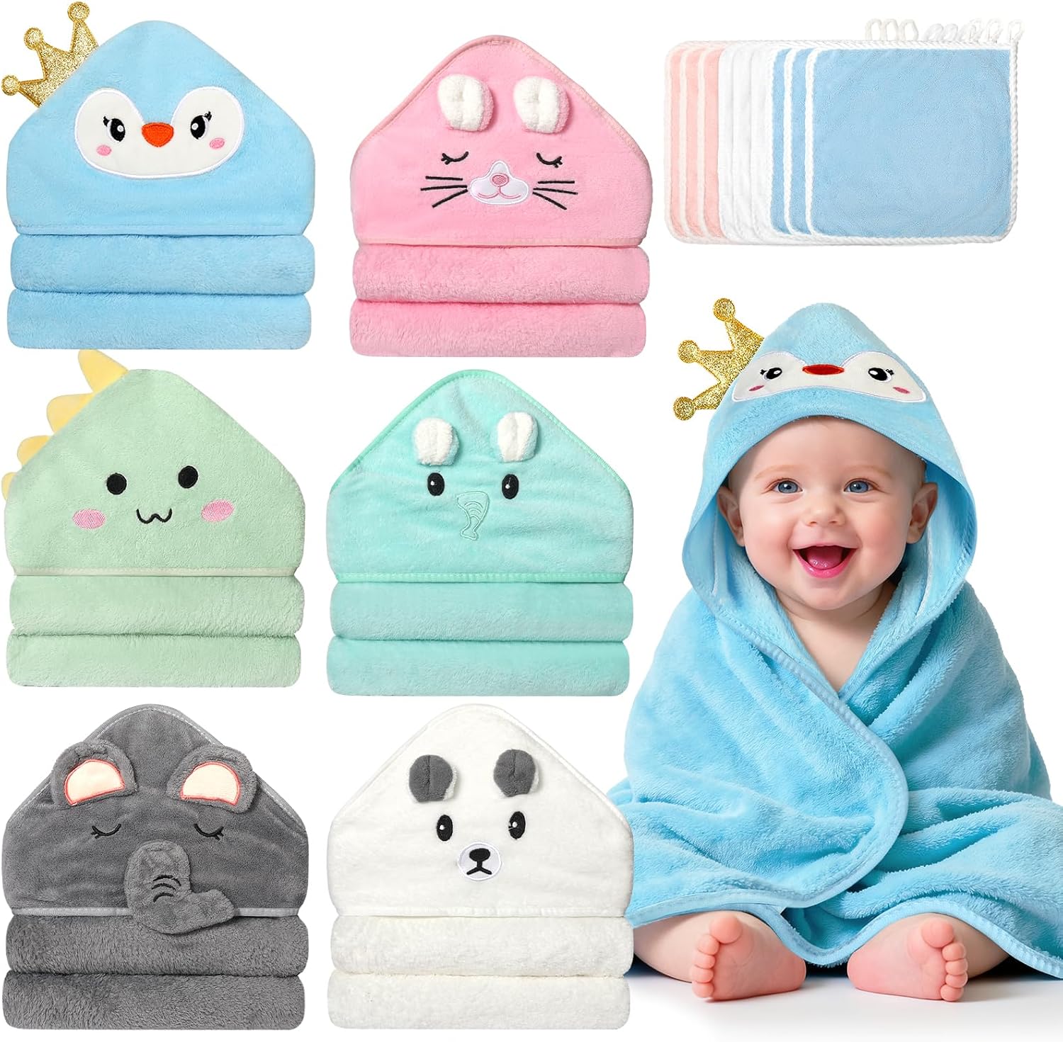 Detalle de Baby Bath Towel Set, 15-Piece