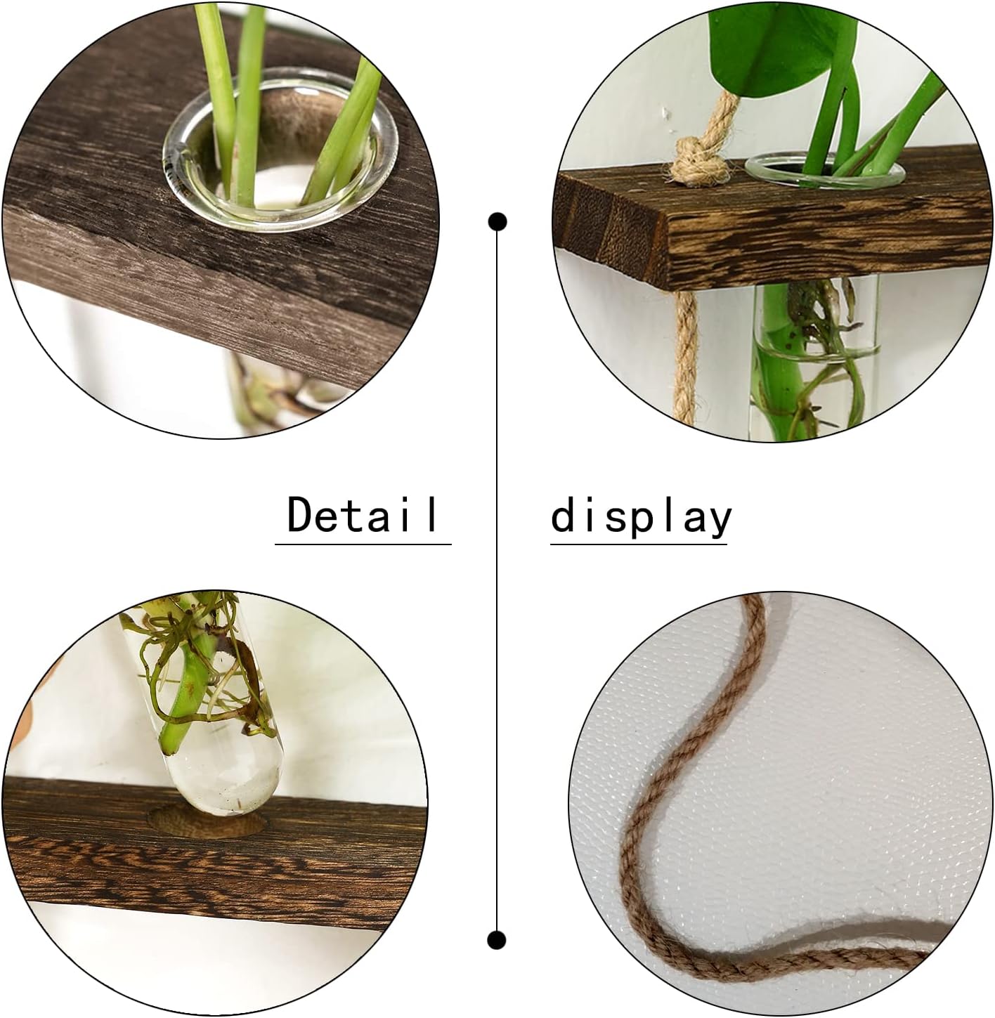 Detalle de XXXFLOWER Wall Hanging Propagation Station 15 test tubes