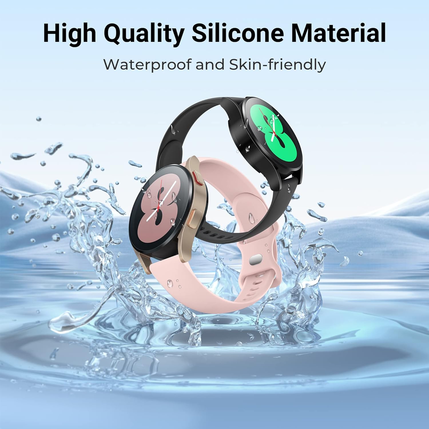 Thumbnail 2 de Higgs 6 Pack Strap for Samsung Galaxy Watch Series (40mm/44mm/45mm) – Soft Silicone Sport Bands
