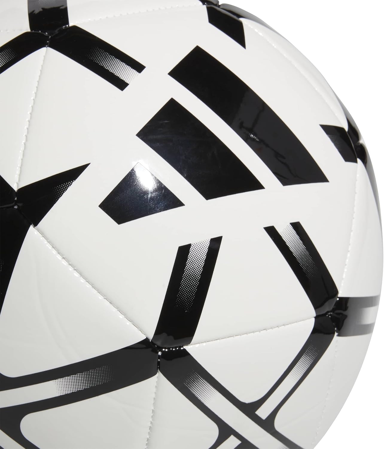 Detalle de Adidas Starlancer Club Ball Recreation Ball Size 5 – bianco/nero