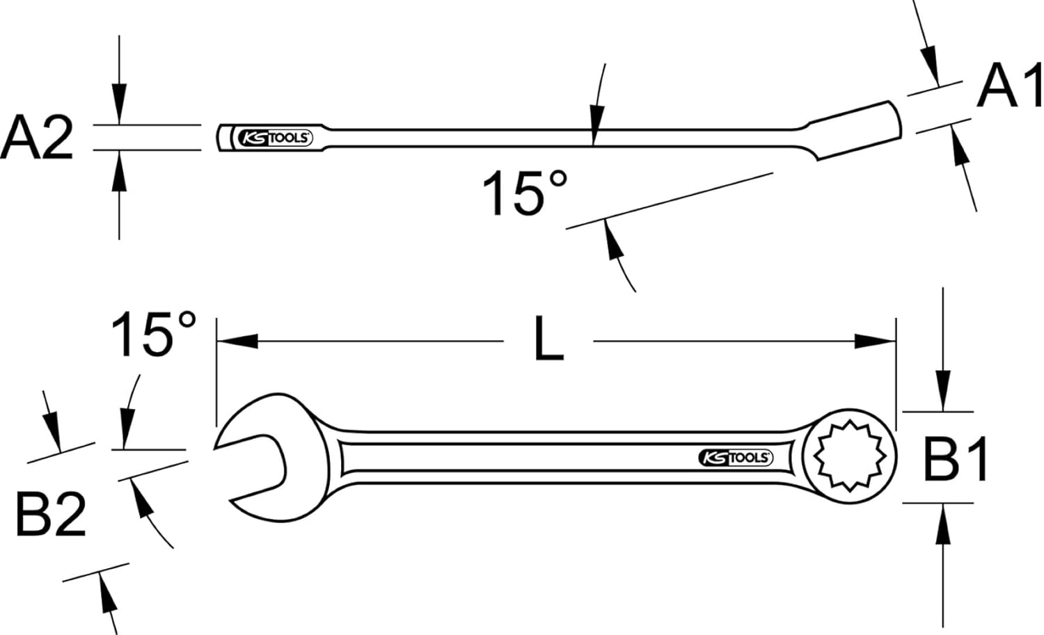Thumbnail 2 de Llave combinée CLASSIC coudée 29 mm